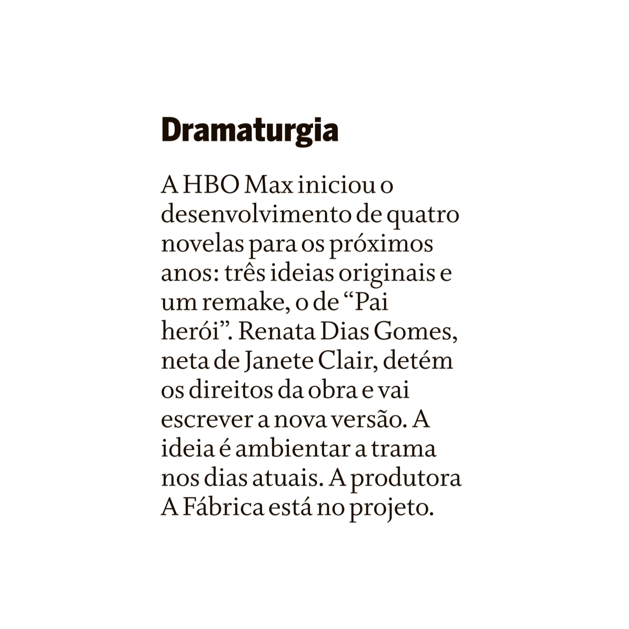 HBO Max inicia desenvolvimento de quatro novelas, entre elas 'Pai