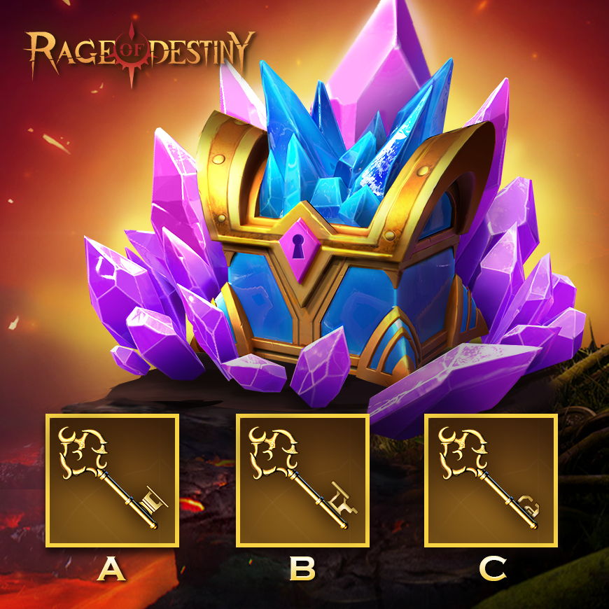 RageofDestiny's tweet photo. Adventurers, can you find the correct key to open the chest?
Tell us your answer and stand a chance to win Gems!

Participate here👉🏼 https://t.co/aBGwOw9WF9

#RageofDestiny #event https://t.co/t1KBCuWA8F