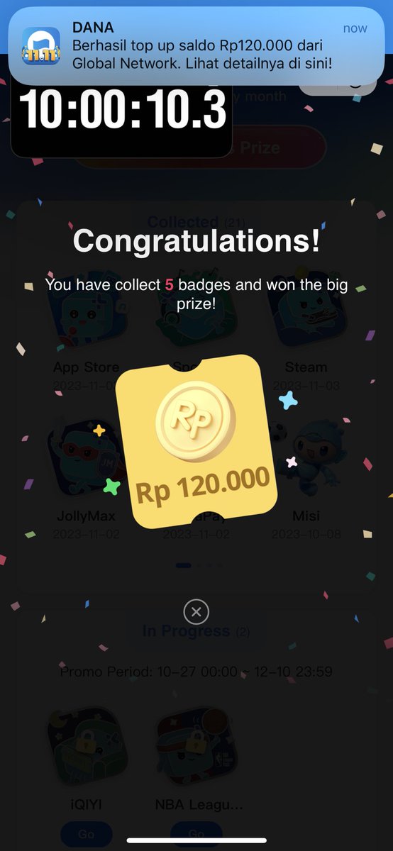 MariCollect's tweet image. Alhamdulillah dana bulan kemarin tembus juga 😍😍