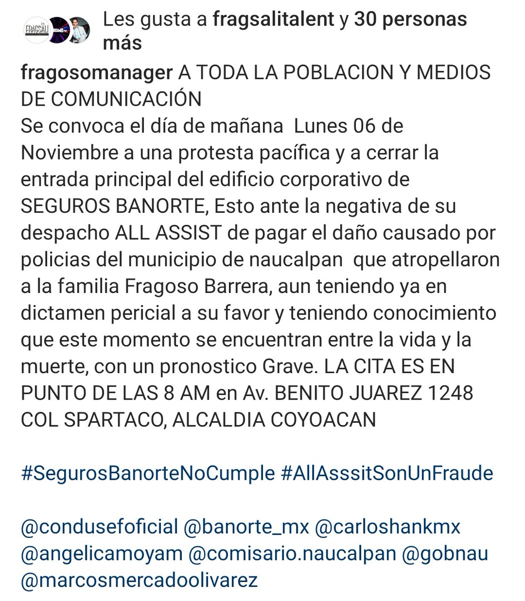 Rodrigo Fragoso (@fragosomanager) on Twitter photo Mañana a cerrar las oficinas de <a href="/Banorte_mx/">Banorte</a> <a href="/GFBanorte_mx/">GFBanorte México</a> <a href="/BanorteEscucha/">BANORTE</a> Banorte no cumple!!! <a href="/ComisarioPablo/">Comisario Naucalpan</a> <a href="/angelicamoyarom/">Angélica Moya</a> <a href="/GobNau/">Ciudad Naucalpan / Gobierno Municipal 2025-2027.</a> #RT Mañana a cerrar las oficinas de <a href="/Banorte_mx/">Banorte</a> <a href="/GFBanorte_mx/">GFBanorte México</a> <a href="/BanorteEscucha/">BANORTE</a> Banorte no cumple!!! <a href="/ComisarioPablo/">Comisario Naucalpan</a> <a href="/angelicamoyarom/">Angélica Moya</a> <a href="/GobNau/">Ciudad Naucalpan / Gobierno Municipal 2025-2027.</a> #RT