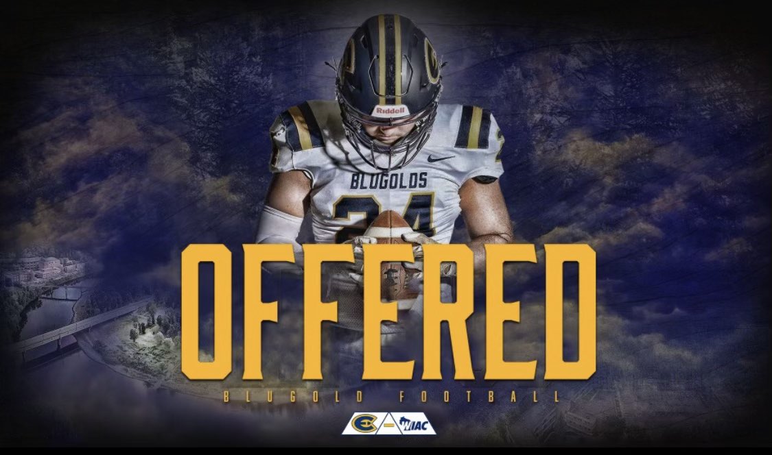 After a conversation with @CoachE_Blugolds excited to have received an offer from UW-Eau Claire. @1Eastview1 @EV_Football @PrepRedzoneMN