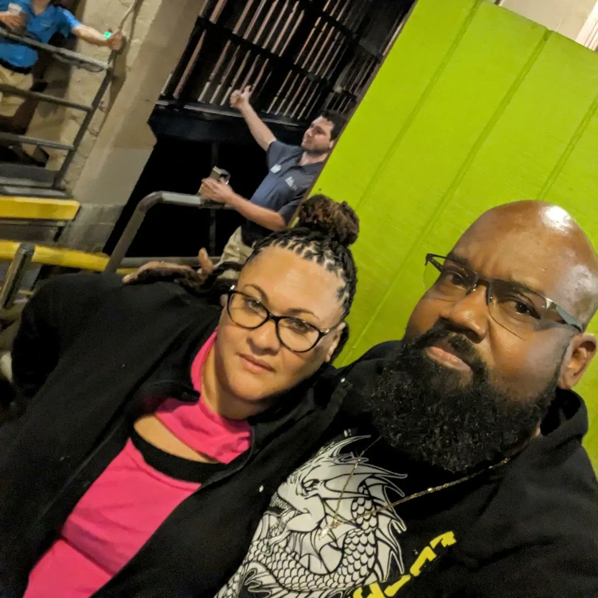 phatdog_va's tweet image. Last ride on the Loch Ness Monster tonight before the 2024 revamp.  Big changes are coming to the 45 year old coaster #bgw #interlockingloops  #lochnessmonstercoaster