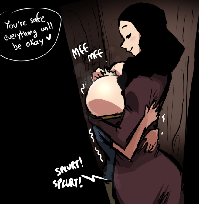 spiritsdrain's tweet photo. here we find a hero caught in a predicament while exploring the old abandoned witches house "shh hero just enjoy the warmth and softness of my breasts its getting so chilly out. Really i dont mind dear lets snuggle closer ❤️. Mmm seems like your enjoying yourself. -5lvls -5lvls https://t.co/dSME0ezZPM
