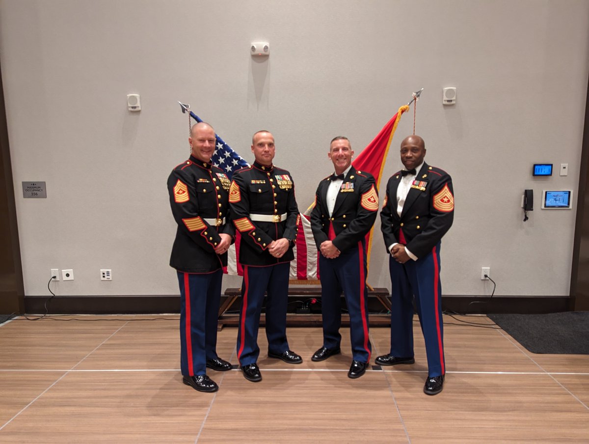 OfficialNMPMA's tweet photo. Last night was a momentous occasion as we celebrated the 248th Marine Corps Birthday Ball. 🇺🇸✨ Montford Point Marines, Atlanta Chapter 5 was proud to be among the distinguished guests at the Ball hosted by Combat Logistics Regiment 45 and Recruiting Station Atlanta. https://t.co/ypoo2orXCu
