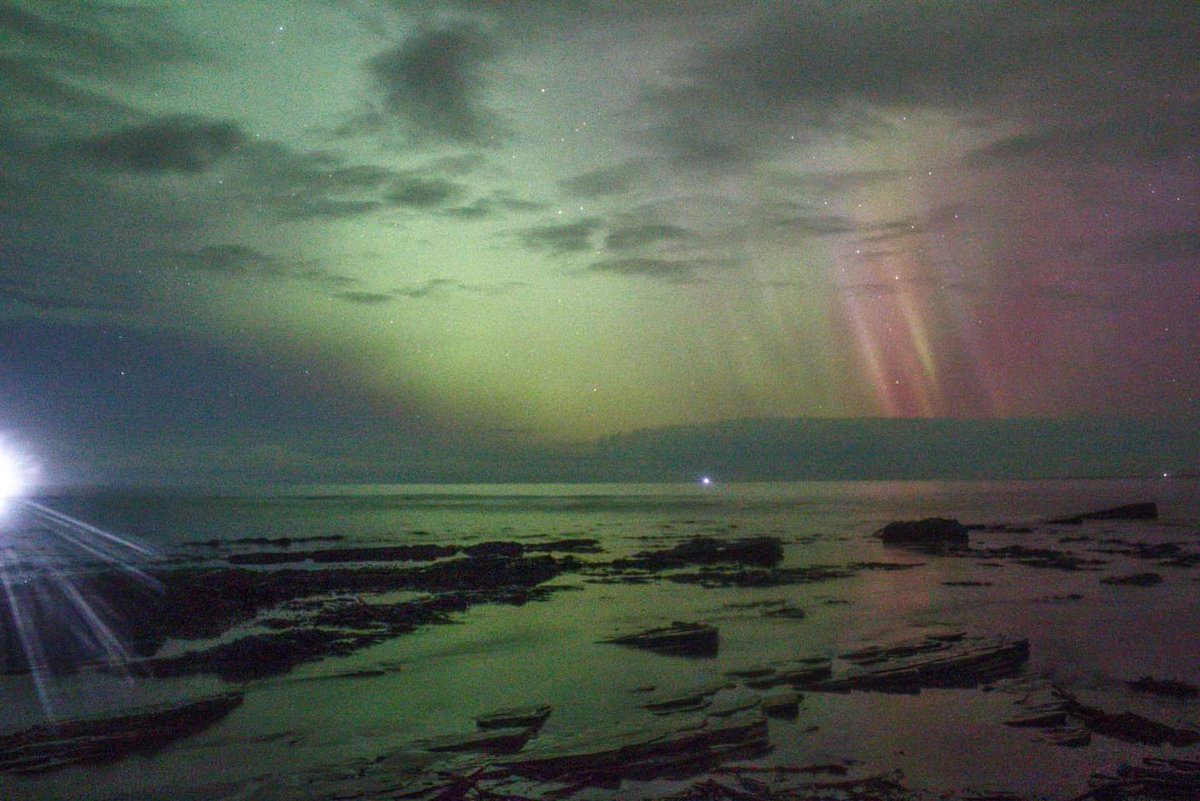 Oidhche mhath folks, enjoy what's left of your evening. See you tomorrow hopefully, be safe, sleep well.
1.Bow Fiddle Rock, this evening, Aurora. 
2. At Craigellachie, Aviemore. Brocken spectre, lower left.
3.Mintlaw in Aberdeenshire.
4.Aurora, Stromness, Orkneys.