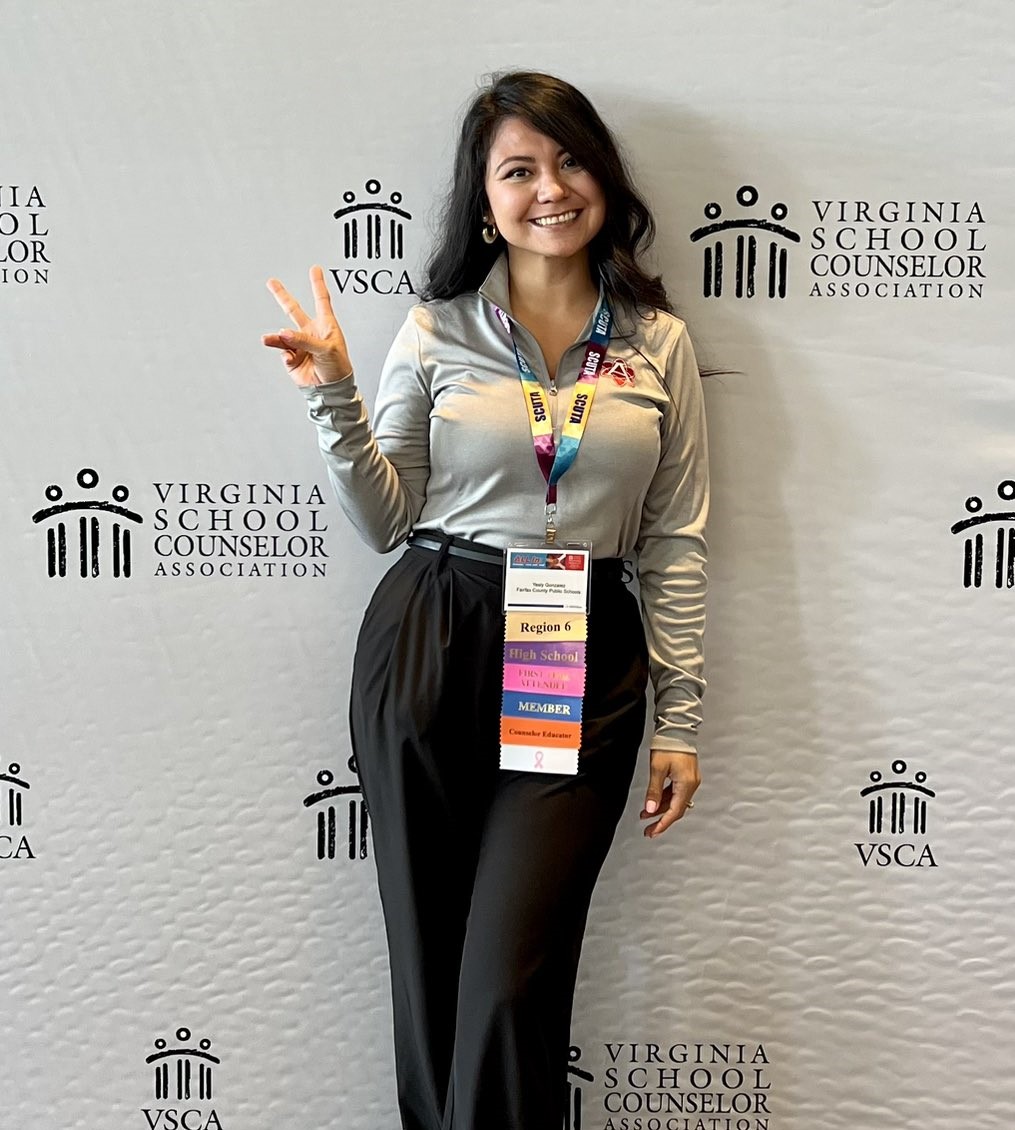 Annandale School Counselor Yesley Gonzalez attended the VSCA Conference to learn about evidence-based programs to better serve our students. #AtomNation