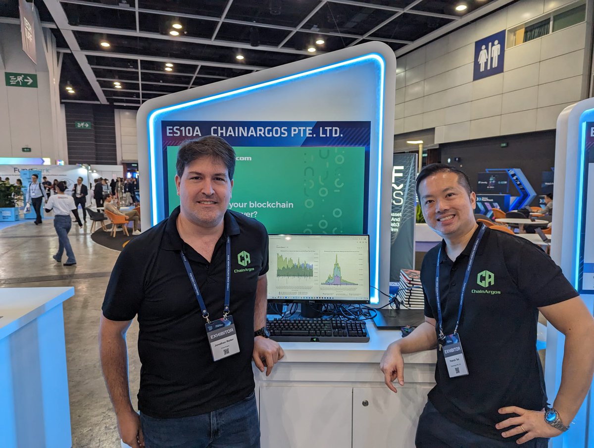 ChainArgos's tweet image. Thank you for visiting us at the #HongKongFinTechWeek2023 - your response was overwhelming. 

Some of the more notable comments were, 

&quot;Can you search for Hamas wallets? We are very frightened of Hamas.&quot; 

&quot;Why does $USDC on the @BuildOnBase have such massive spikes compared…