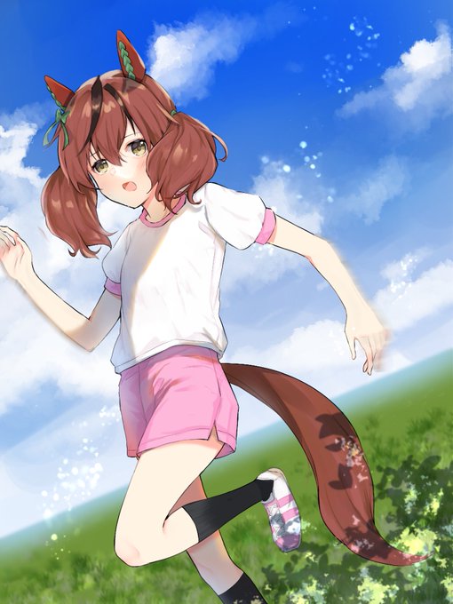 走るネイチャ。 