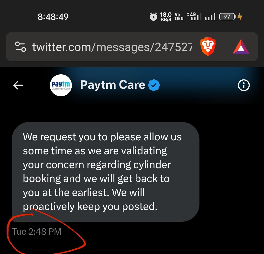 Qwazx5's tweet photo. @Paytm @Paytmcare i hope i will get my refund today after 10 days of mental harrasment. My Order ID 22269555988 cancelled on 28 October but I didn't received refund for this. I have to daily tweet and remind you but not even received complaint no. #paytm #fraud #worst experience https://t.co/939xWx3ep2