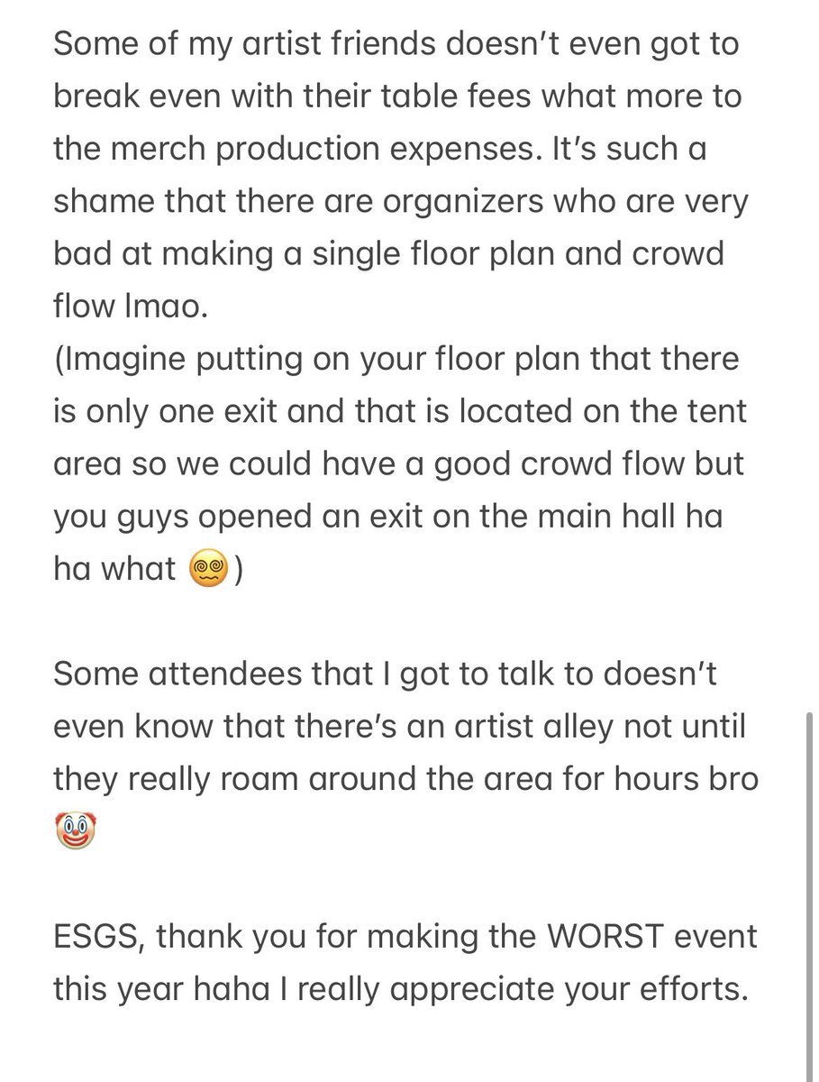 flatbunnyprints's tweet photo. Hello ESGS,

thank you for being the WORST and SCUFFED game event that I attended ☺️

Long rant below.. https://t.co/WJy0IUoprq