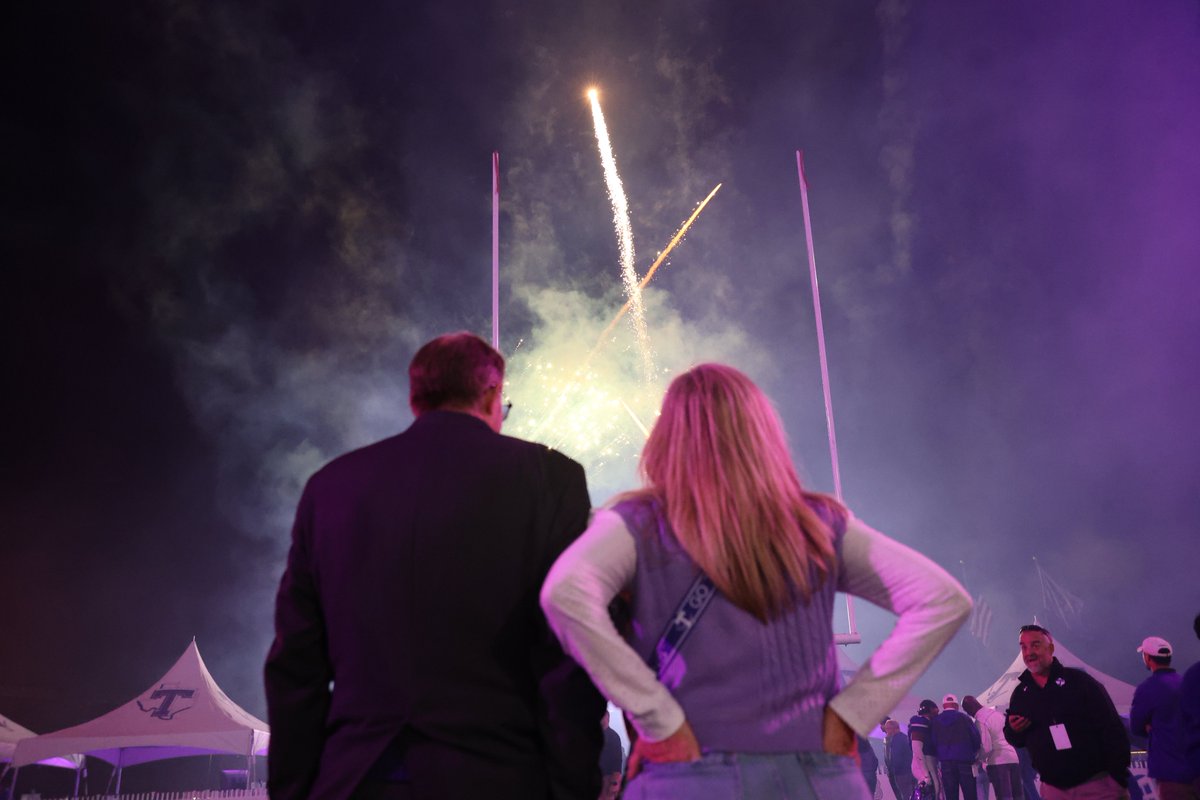 TarletonFB's tweet photo. After 35 years, last night marked the last home football game for Lonn Reisman as Athletic Director 🥺 a special night for him, his wife Misti, and all of us! https://t.co/cbtGtnopqw