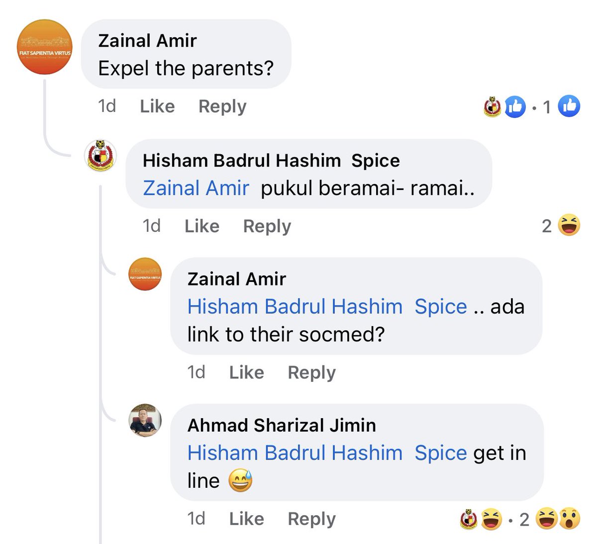 That case in MCKK. One of alumni post about the case on Facebook and the comments are wild. One of it: “Kayangan ke Marhaen?” “M40”. What is the reason to even ask this question? Why does it matter? Kalau marhaen kenapa ya?