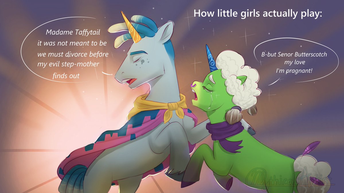 MythicalArtist_'s tweet photo. What if Señor Butterscotch and Madame Taffytail were ponies👀✨
#MLP #mlpg5 #mlpgen5 https://t.co/Xn6bzkZhPF