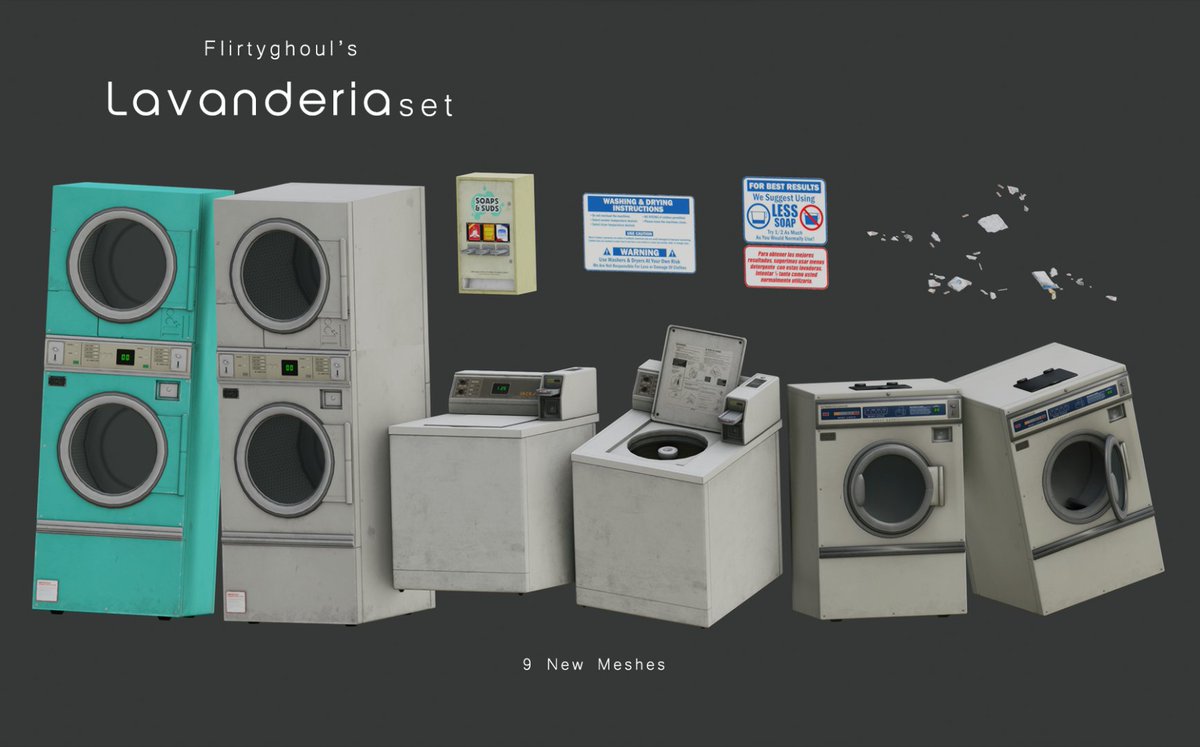 SnootysimsO's tweet image. Daily FREE CC finds! ♡
— Lavanderia Set by flirtyghoul
Featured Here & DL ⬇️
snootysims.com/mods/lavanderi…
#snootysims #thesims4 #sims4 #ts4 #sims4cc #ts4cc #sims4ccfinds #ts4ccfinds #sims4downloads