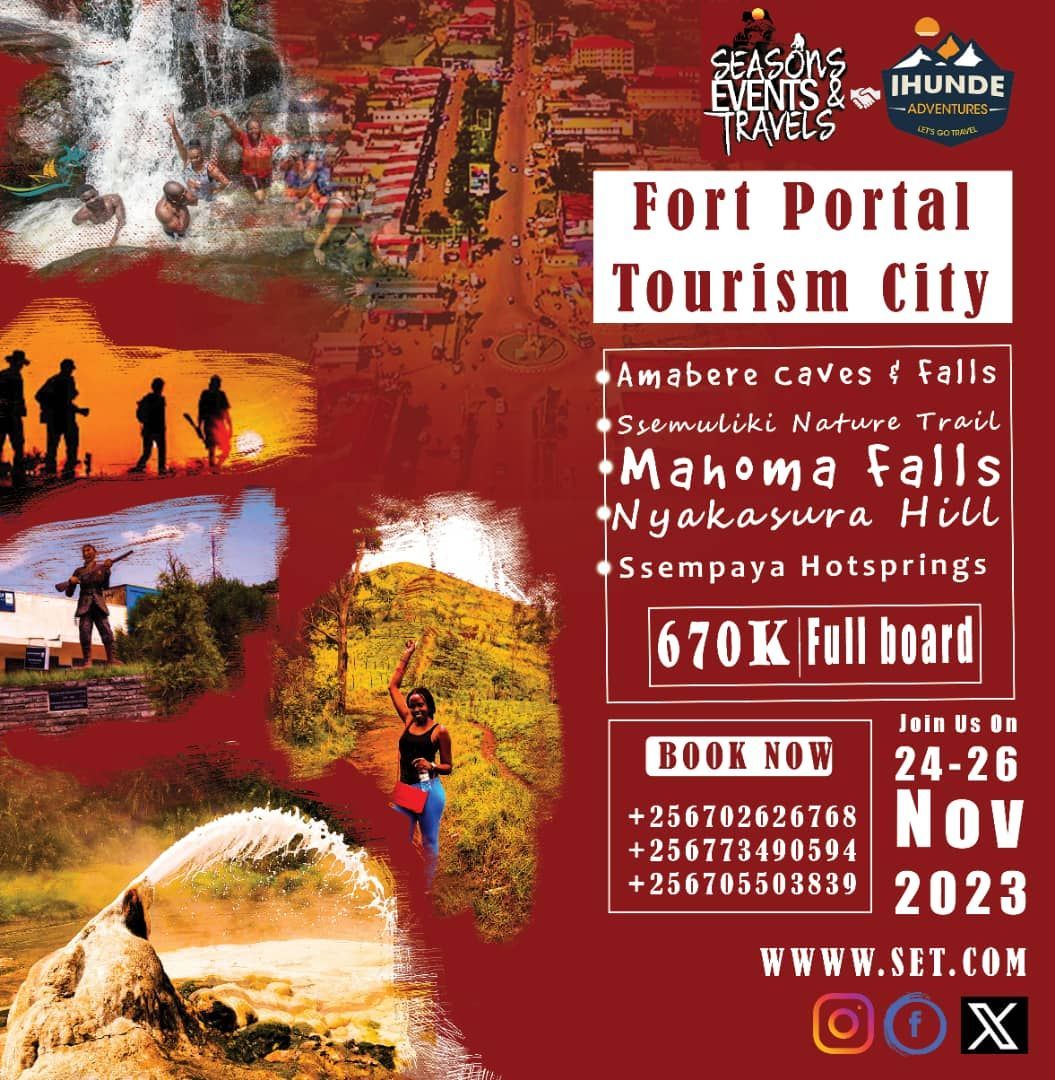 SeasonEvents100's tweet photo. The vibrant city of Fort Portal is calling for great nature lovers to explore the gems and the neighbours thereof, captivating weather with great attractions.  #UnlockingTheExtraordinaryAtSet #LetsGoTravel @ihundeAdventures @Papasg8 https://t.co/igtoN0lOXc