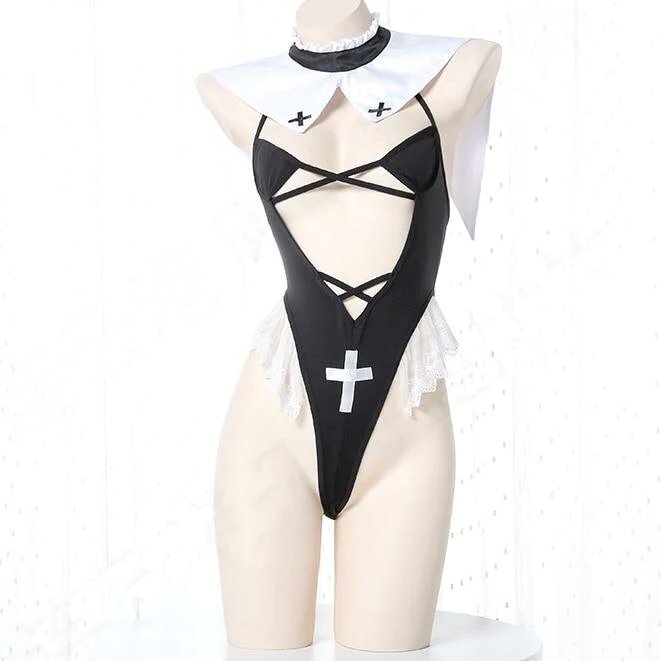 WitchynWild's tweet photo. Naughty Nun Bodysuit✨#gothnightwear #sexylingerie #hotlingerie #cosplaylingerie #cosplaygirl #animelingerie #sexylingerie #gothicnightwear #gothiclingerie #gothicfashion #darklingerie #witchylingerie #gothlingerie #lingerieshop #witchyandwild https://t.co/qcfALaOKVn