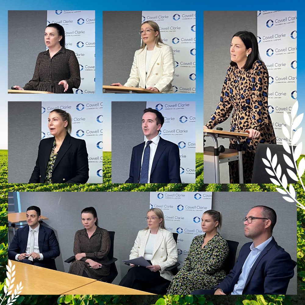 Last week, our Agribusiness team presented the second session in their National Agribusiness Summit Webinar series on a range of highly topical issues for the Agribusiness industry. Australia-wide, firms and organisations tuned in from many regional areas. Until next year!