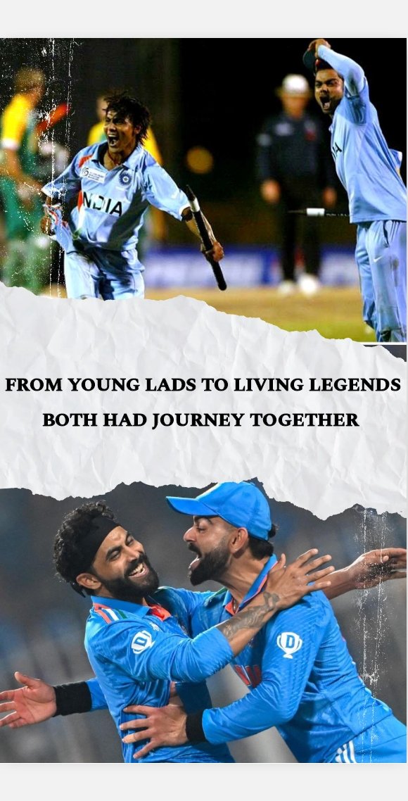 arpit_ranpariya's tweet photo. THIS DUO CAME LONG WAY
#Brothersofdistruction
@imjadeja @imVkohli https://t.co/H6uyx8SyAp