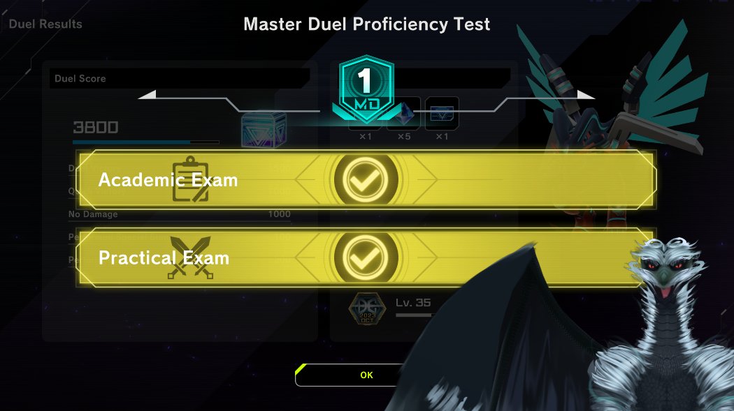 Tempest_D_Ruler's tweet photo. I PASSED THE MASTER DUEL EXAM!
LET'S GO!!!
TOP 25 DC PLAYER SKILL DIFF!
#BuiltDifferent #simplytoogood #MasterDuel https://t.co/rpJKR2T2pK