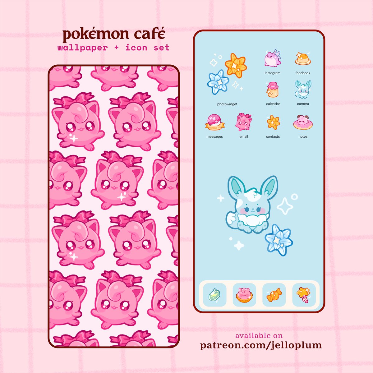 jelloplum_'s tweet photo. Pokemon Cafe app icons!! yum yum https://t.co/Ug4zi0gVZv