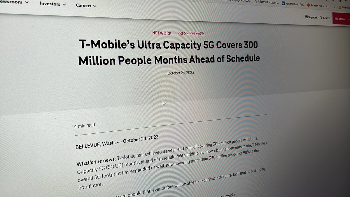 Sean_Luther_'s tweet photo. @Keirannnnnnnn @bxlewi1 @samkohl T-Mobile UC stands for Ultra Capacity according to this T-Mobile newsroom post. https://t.co/4nnAeRcaiY