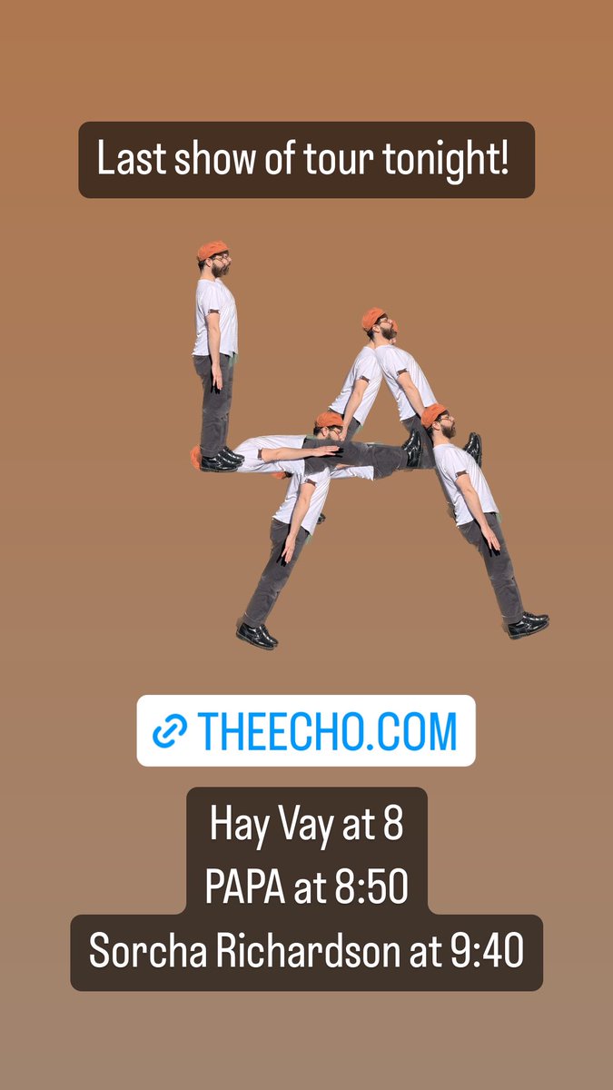 PAPATHEBAND's tweet image. Last show of tour tonight in LA!