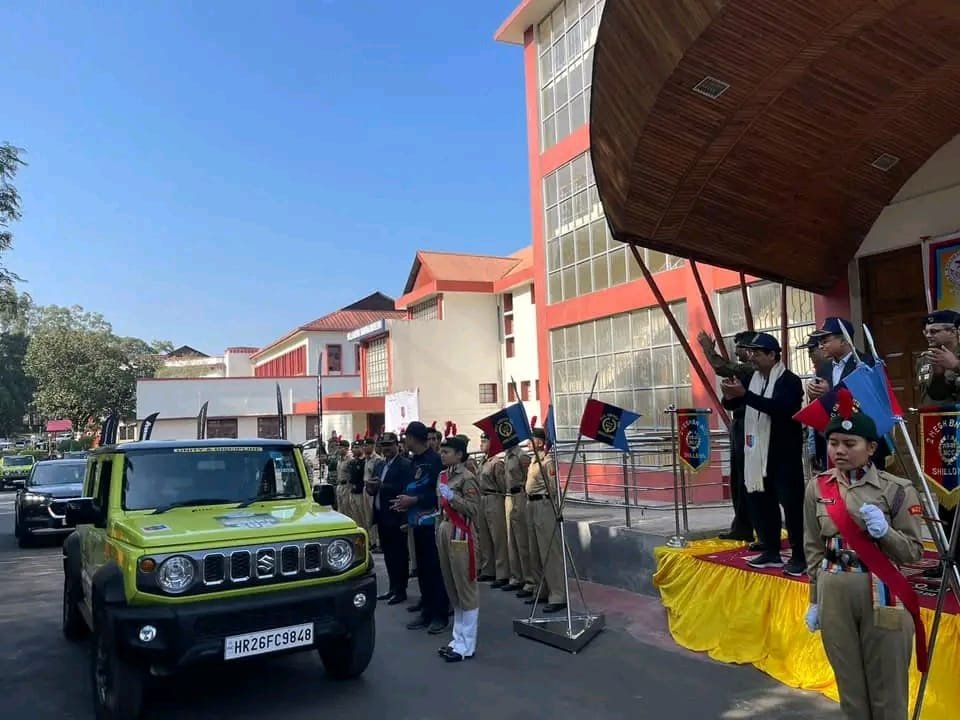 proshillong's tweet photo. Shri @SangmaConrad , Hon'ble @CMO_Meghalaya  flagged off the @HQ_DG_NCC @nccner Car Rally in #Shillong as part of Special Outreach Program #75YearsofNCC. The Rally will bring together 277 Schools, 151 Colleges, &amp; 44 Dists from across 6 States of the NE.
@Maruti_Corp https://t.co/CXavihcgqR