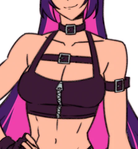 a lil teaser of a new oc that im dropping soon.........  fun fact she is a CATGIRL ..........  