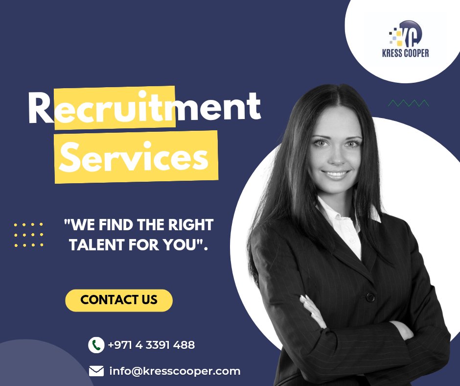 With a commitment to excellence, kress Cooper experts make sure you recruit the best talent.

#recruitment #righttalent #skilledworkforce #accounting #finance #HR #IT #banking #telecom #hospitality #healthcare #aviation  #kresscooper #uk #uae #oman #ksa #bahrain