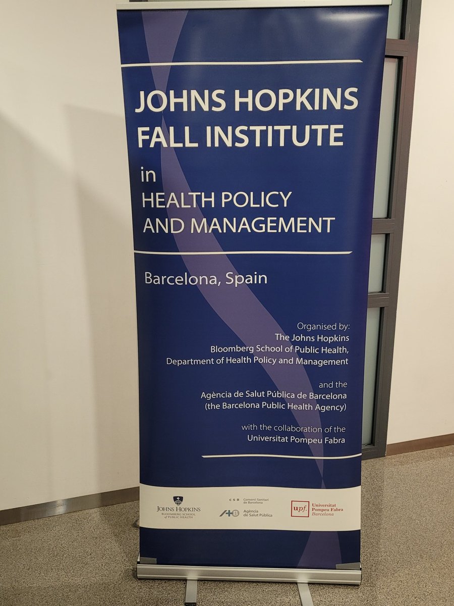 Excited to kick off the 2023 Hopkins Fall Institute hosted by @BSPH_HPM @JohnsHopkinsSPH in partnership with the Barcelona Public Health Agency and @UPFBarcelona