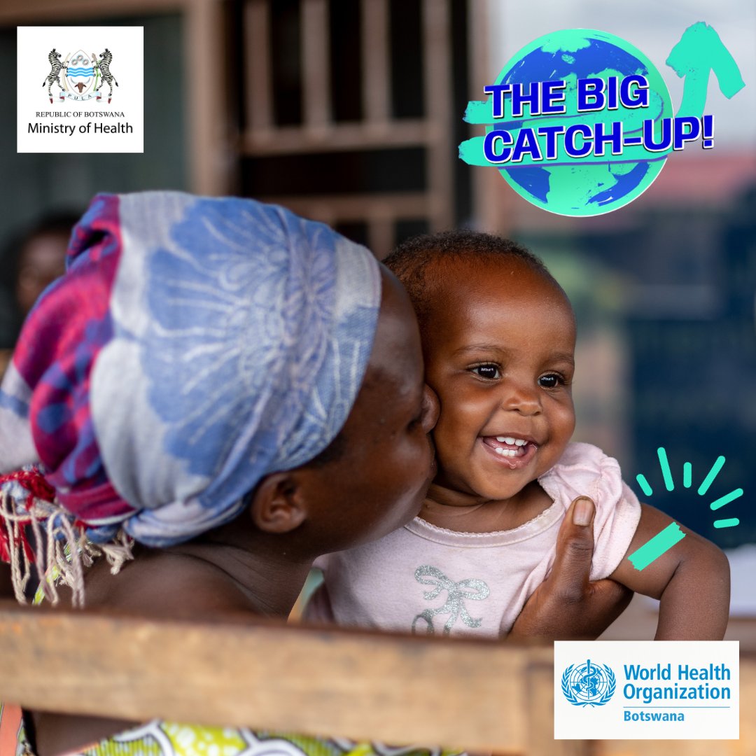 WHOBotswana's tweet photo. The Ministry of Health will conduct the Child Health Days this November 2⃣0⃣2⃣3⃣.

From 6⃣ to 1⃣7⃣ November, the #BigCatchUp Campaign will reach children in 8⃣ low-performing districts who missed their routine immunization.

#VaccinesWork #HealthForAll https://t.co/8fQa5YChUv