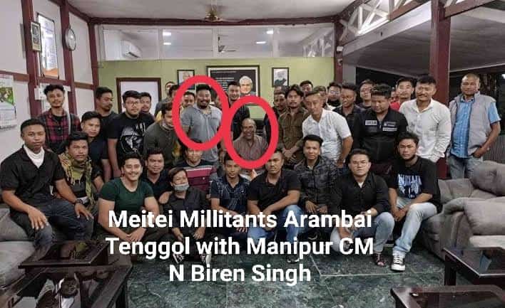 DrKinepnathon's tweet photo. Dear, @narendramodi ji,
I brought this solid prove evidences .@NBirenSingh is the main culprit of Manipur crisis,   the CM himself has openly sponsored meitei terrorist group(AT)
Save kuki-zo from communal Cm. 

#SeparateAdministration4Kuki_Zo 

@HMOIndia  @RahulGandhi @ANI @MIB_ https://t.co/x9iUaHqW3A