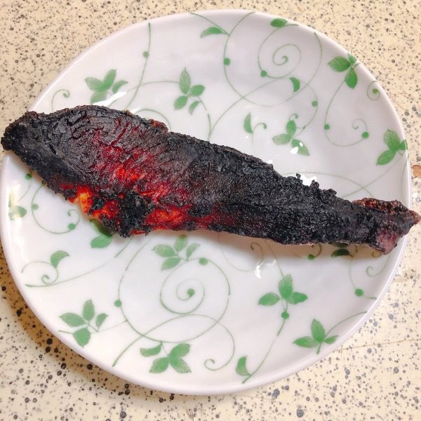 焼きすぎた鮭