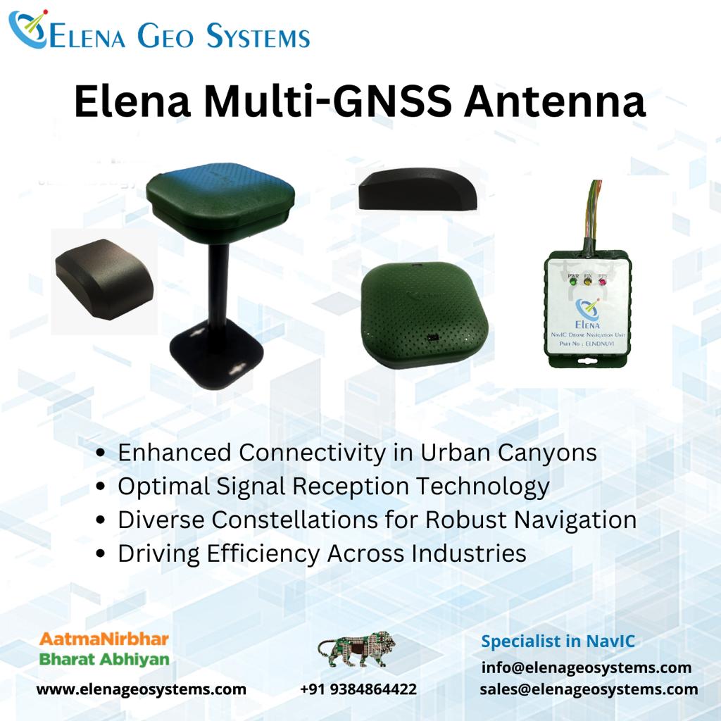 ElenaGeoSys's tweet image. Embrace seamless navigation with Multi-#GNSS Antenna!
Harnessing signals from various global satellite systems, it ensures accurate positioning in challenging environments. From agriculture to emergency response, it revolutionizes industries!
#NavigationTech #Innovation #NavIC