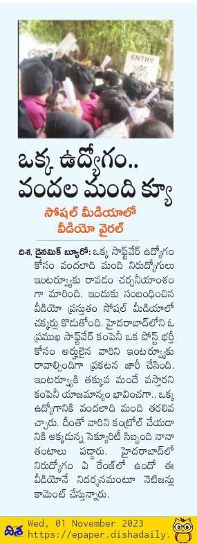 MisionNirudoygi's tweet photo. ప్రైవేట్ జాబ్ లో తెలంగాణ వాళ్ళు ఎంత మంది ఉన్నారు?? మీరు ఇన్ని అబద్ధాలు చెప్పిన #PeriodicLabourForceServey చెప్తుంది నిరుద్యోగితలో #Telangana #Top.. మహిళ నిరుద్యోగితలో తెలంగాణ 2వ స్థానం..
BRS కు హటావో తెలంగాణ కు బచావో !!
#MissionNirudyogi #FailedTSpsc #TspscReforms #ByeByeKCR https://t.co/4WaMvG2UVJ