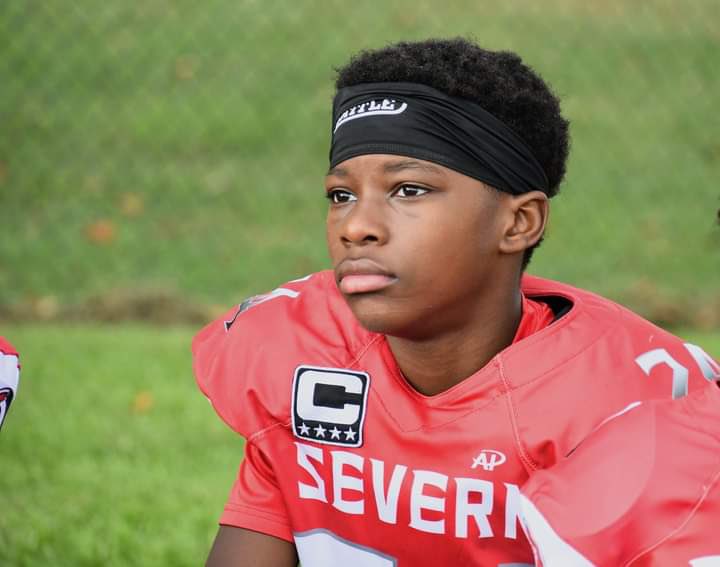 OneTom24's tweet image. Tough loss in the playoffs which made that my last youth football game. Had ups and downs in this 14u season but for the most part my youth football journey was amazing. #0 out 💔