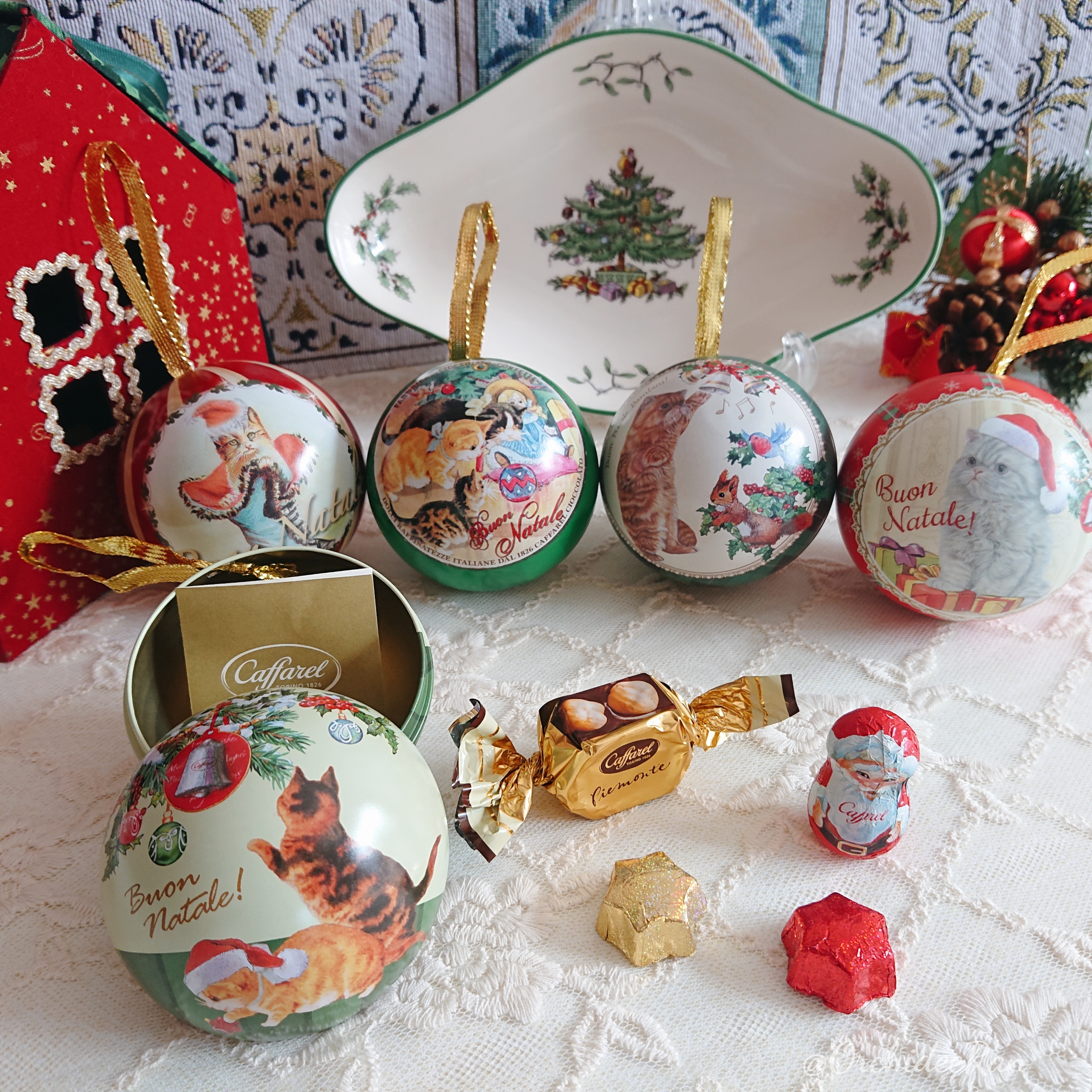 ワンピース クリスマスオーナメント風 缶バッジ モグモグの実 ワンピース クリスマス オーナメント風 缶バッジ