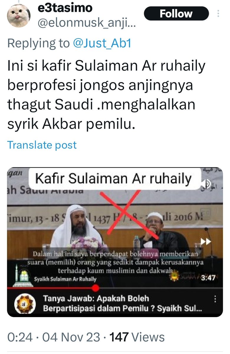 Just_Ab1's tweet photo. Astaghfirullaah.
Gampang bener bilang orang jadi kafir.
Kalo ga kena virus #khowarij, ga ada lagi penyebabnya.
(Bahkan) syaikh yg lebih alim ga lepas dr tuduhannya.
Hati2 bergaul meski di dumay & JAUHI orang2 berpemahaman seperti ini.
Nas alullaah assalamah wal afiyah.
#IYKWIM https://t.co/KW8W403YO7