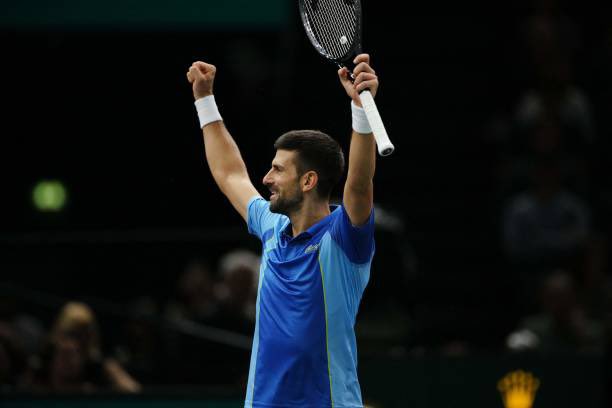 aqsa_murtaza02's tweet image. Serbian Tennis Star Novak Djokovic Wins ATP Paris Masters Open Tennis Tournament, Novak defeated Grigor in straight sets 6-4,6-3.
Congratulations🫶🩷 @DjokerNole 
#NovakDjokovic 
#ParisMasters  
#atpmasters