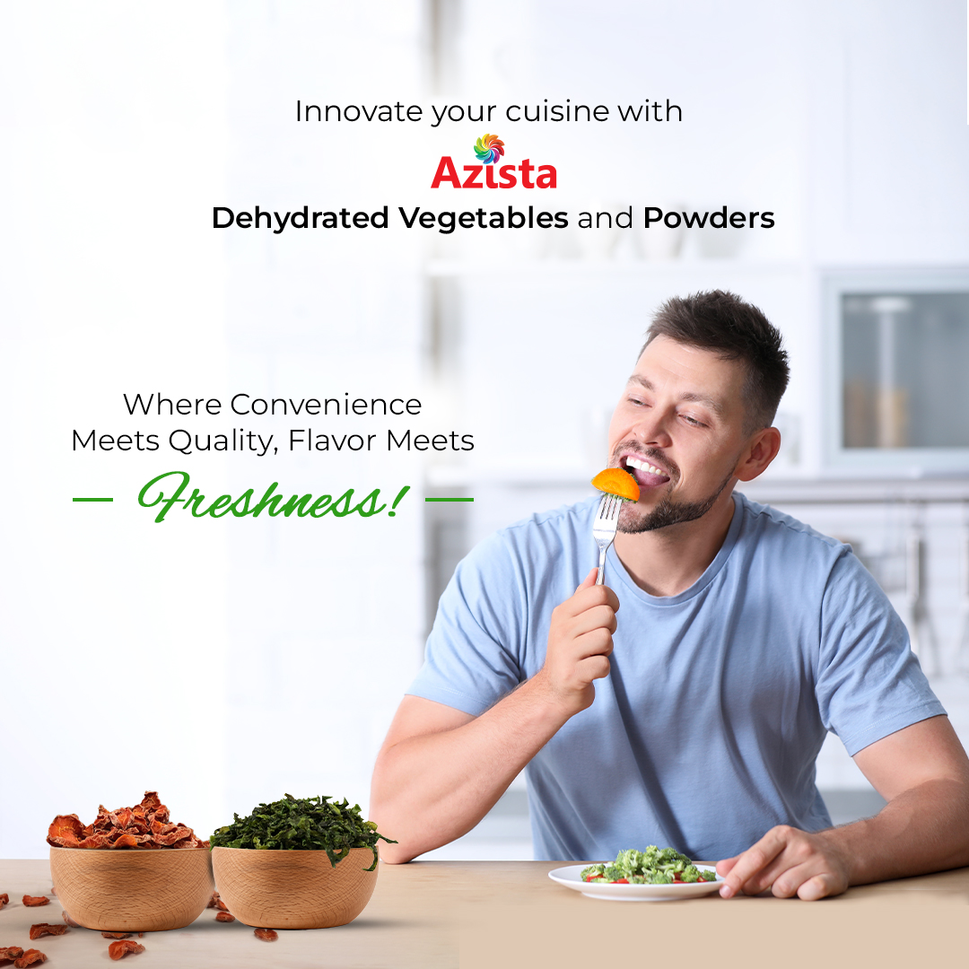 AzistaOfficial's tweet image. Enhance your cooking with Azista&apos;s Dehydrated Delights! Convenient, flavorful, and eco-friendly. Elevate your dishes with ease. 🍽️🌿

#DehydratedDelights #CookingSimplified #AzistaCulinary #Azista #DehydratedFoods