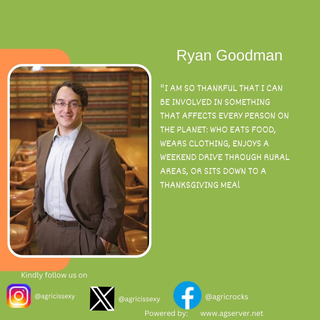 @Agricissexy I agree with Mr. Ryan Goodman, what about you?

Are you involved?

Welcome to another productive week

#embraceagriculture
#thejoyousfarmer
#agricissexy
#youthsinagriculture