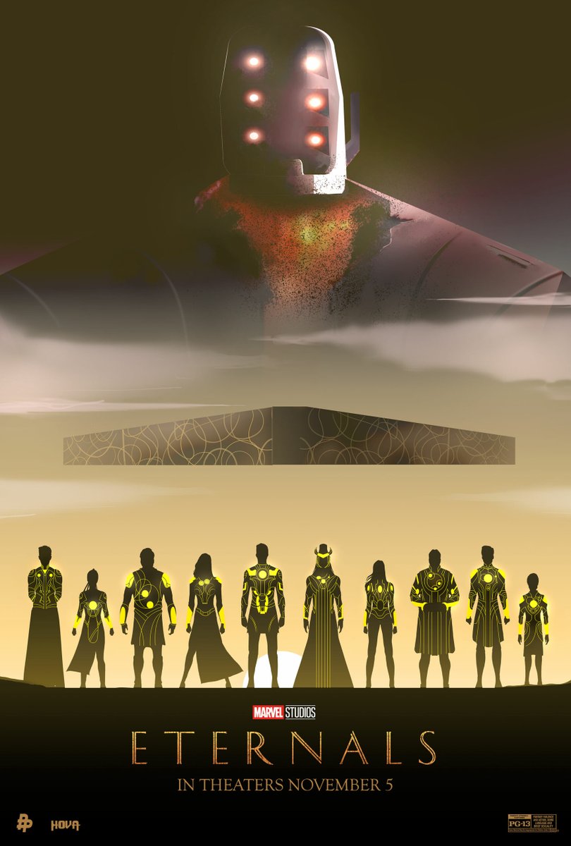 PosterPosse's tweet photo. Here's 4 more pieces we created back in 2021 for @MarvelStudios who are celebrating the 2 year anniversary of @TheEternals Bring on a sequel already!
(Art by Poster Posse artists @CristhianHova #AracelyMunoz @RhafaelAseo @chris_digiart )
#PosterPosse X #Marvel #hate2wait https://t.co/kczm8pzzjy