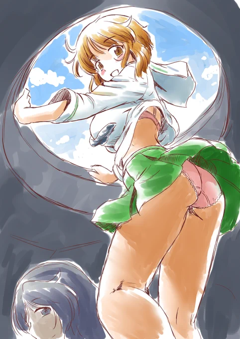 #いいローアングルの日 と言う事らしいので過去絵で参戦。 