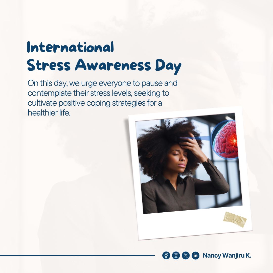 International Stress Awareness Day. Let's amplify our commitment to mental well-being and continue to break barriers, erase stigma, and foster a culture of holistic wellness. Together, we make a difference.  #StressAwareness #MentalHealthMatters #WellnessLeadership