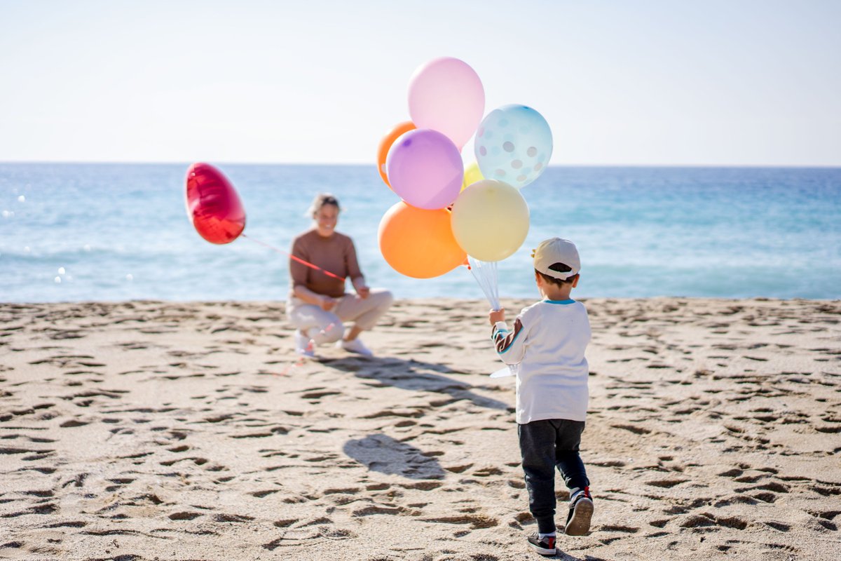 Colorful balloons and kids - a timeless match, where laughter and joy take flight. 🎈👧👦💫 #KidsAndBalloons #PureHappiness