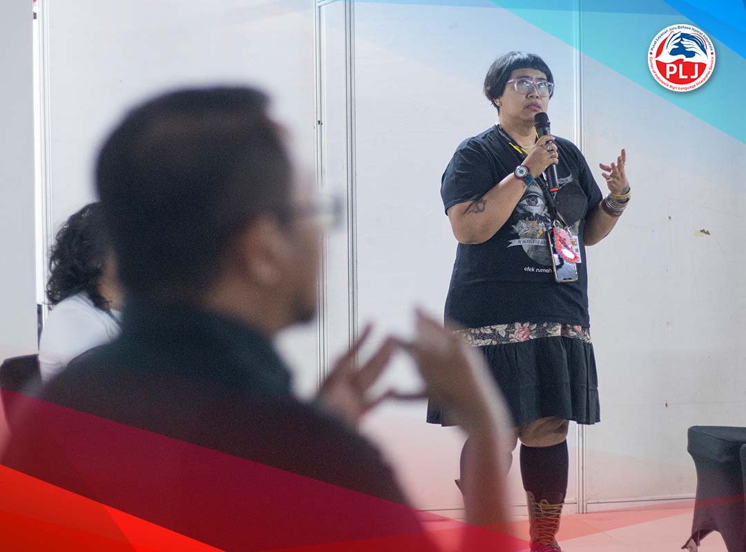 Penyediaan JBI dalam acara acara Jakarta Art Book Fair 2023 di Pasar Raya Blok M - Jakarta Selatan untuk para Hadirin Tuli

Untuk pemesanan layanan JBI, hubungi PLJ Indonesia melalui whatsapp: wa.link/9ah8ne