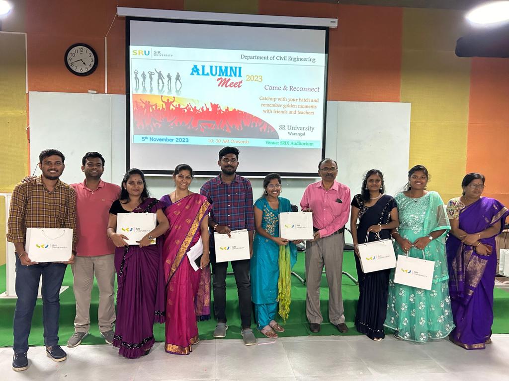 SRU_Civil_Engg's tweet photo. The Department of Civil Engg. SRU hosted the Alumni Meet on November 5th, 2023. π’
46 incredible alumni from various batches graced the event with their presence.
Thank you to all the alumni who made this event a grand success.
#CivilEngineeringSRU #sruniversity #AlumniMeet https://t.co/Hi3362Dd2B