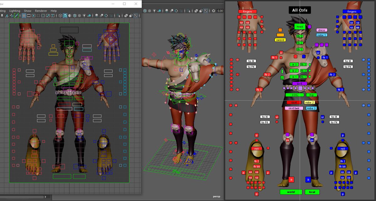 I spent so much time making an anim picker😵‍💫
<a href="/MansurRig/">MansurRig</a> tool is great!