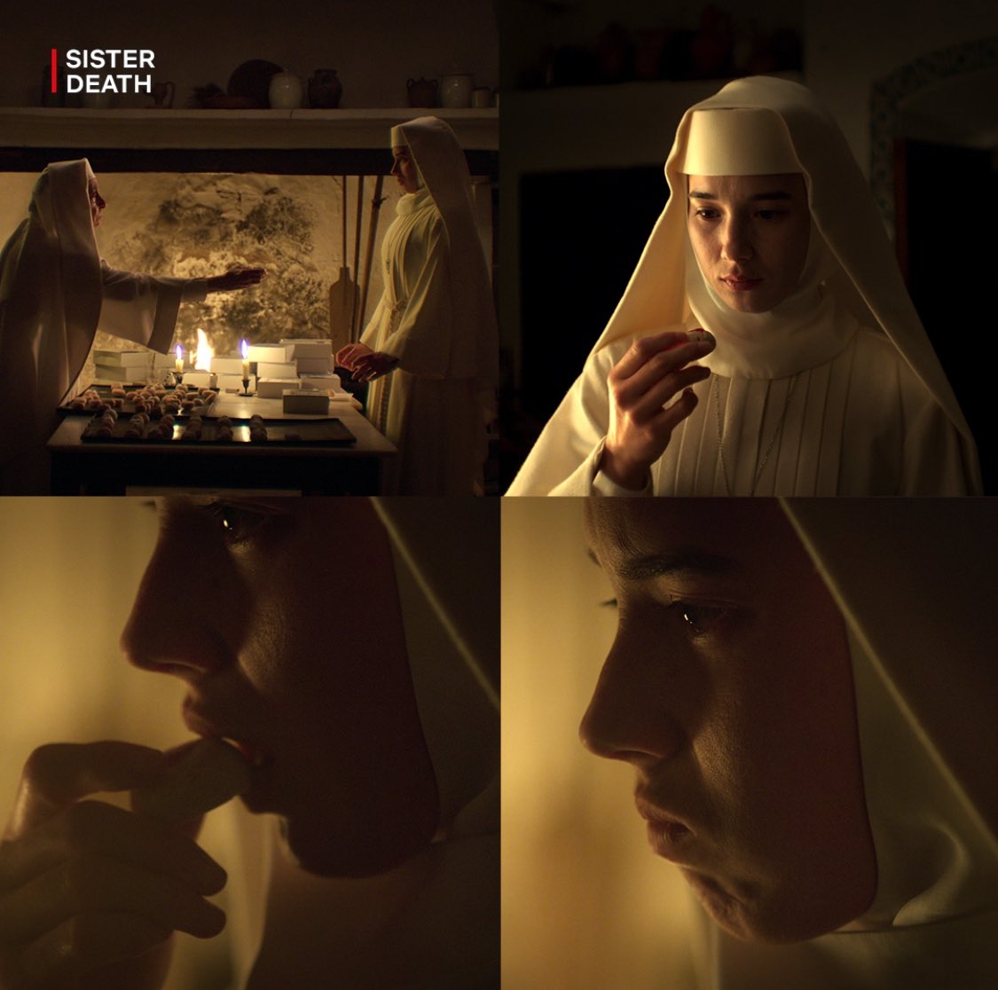 instafilm_id's tweet photo. Film ‘Sister Death’ bercerita tentang seorang biarawati muda bernama Narcisa yang memiliki kemampuan supranatural sejak kecil. Ia pernah mengalami keajaiban yang membuatnya dianggap sebagai gadis suci oleh banyak orang. Sepuluh tahun kemudian, ia datang ke sebuah biara yang kini menjadi sekolah untuk anak perempuan dan menjadi guru di sana. 

Di sekolah itu, Narcisa mulai mengalami banyak gangguan mistis, mulai dari melihat kursi yang jatuh sendiri, melihat gambar orang gantung diri di tembok, hingga mimpi buruk mengerikan. Ia pun mencoba mencari tahu apa yang terjadi di sekolah itu dan siapa yang mengganggunya. Ternyata, semua ini ada kaitannya dengan seorang suster bernama Socorro yang sudah meninggal dan ingin balas dendam.

Film ‘Sister Death’ berhasil membuat merinding dengan atmosfer horornya yang kental dan menegangkan. Sutradara Paco Plaza yang juga menggarap film ‘Veronica’ sukses menghadirkan kisah horor yang berlatar belakang sejarah Spanyol pasca perang.

⭐️ IMDb: 5,8/10.

#SisterDeath