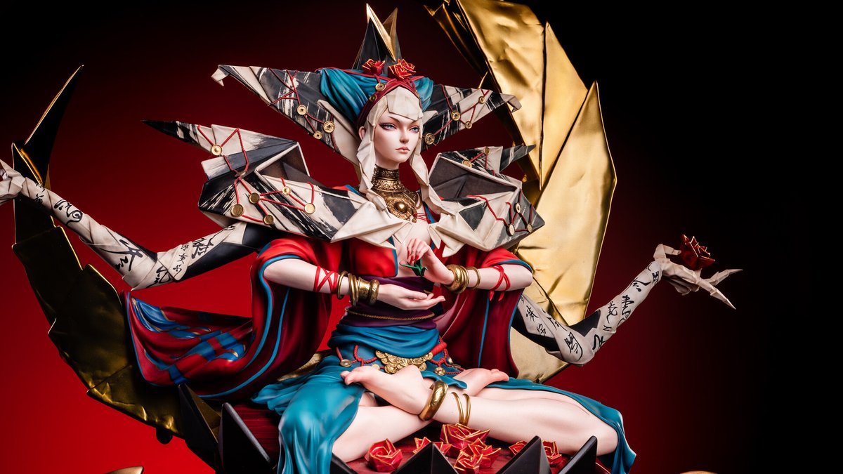 QIUjohn2's tweet photo. happy  to showcase our no.3 statue that I worked on with
@mujumonster
It was delayed longer because of the epidemic, finally finished.
we should be moving to preorder shortly next year    Concept and Direction:
@mujumonster
3D :
@QIUjohn2
paint :
@BombAce_Andy
photo：
@Chezterrrr https://t.co/x3iYRM98D9